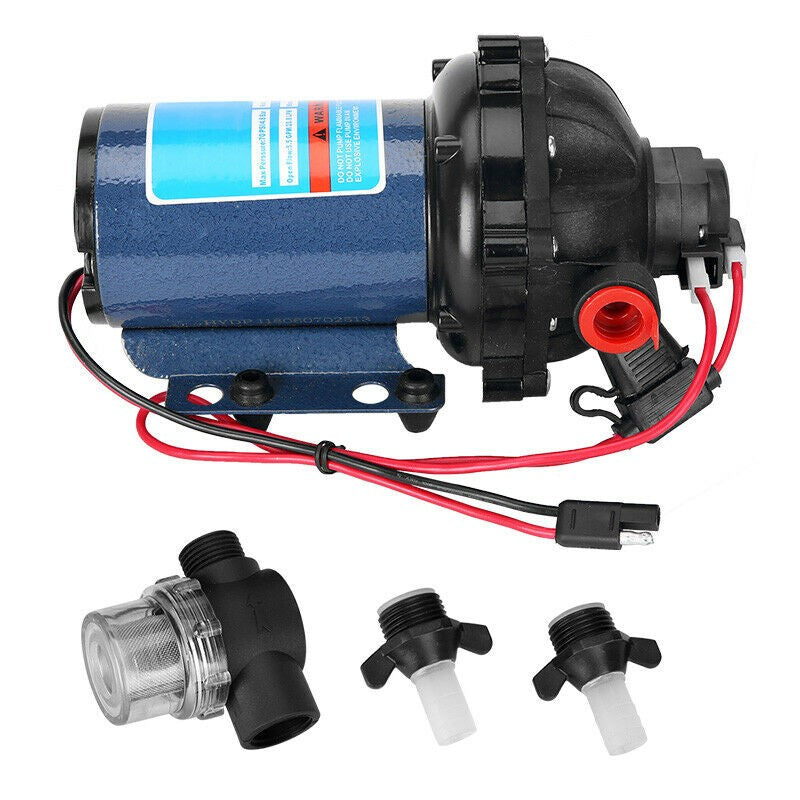 Self-priming 12V Water Pump Watering 20LPM 70PSI High Pressure