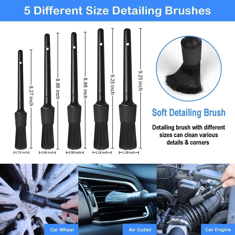 26Pcs Car Detailing Brush Set Car Detailing Kit Auto Detailing Drill Brush Set