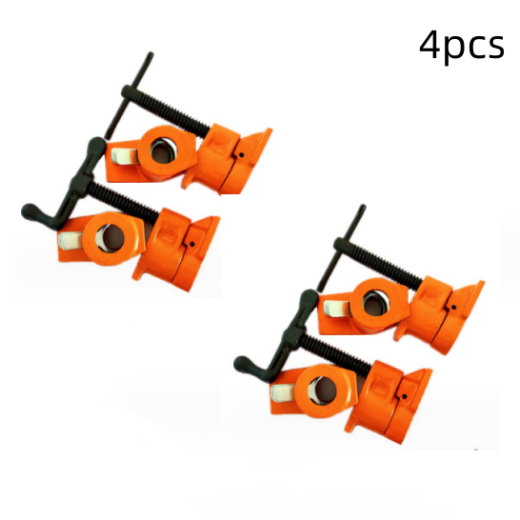 3/4" Gluing Pipe Clamp 4 Pcs Woodworking Vice Tools Wide Surface protect Pads