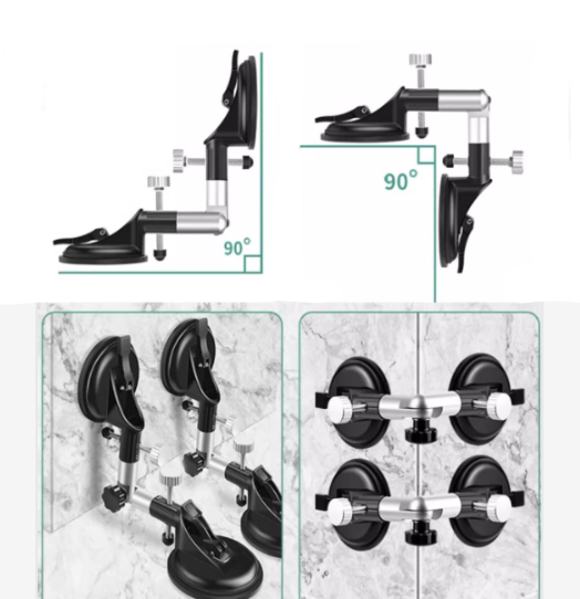 Adjustable Vacuum Suction Cup with Adjustable Angle 90-270°
