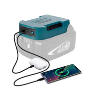 for Makita 18V Battery Adapter - Dual USB-C & USB-A Charger with Belt Clip