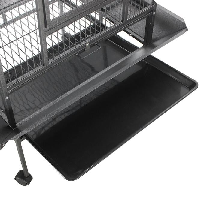 173cm Large Bird Cage Pet Cages Parrot Aviary Stand with Wheels