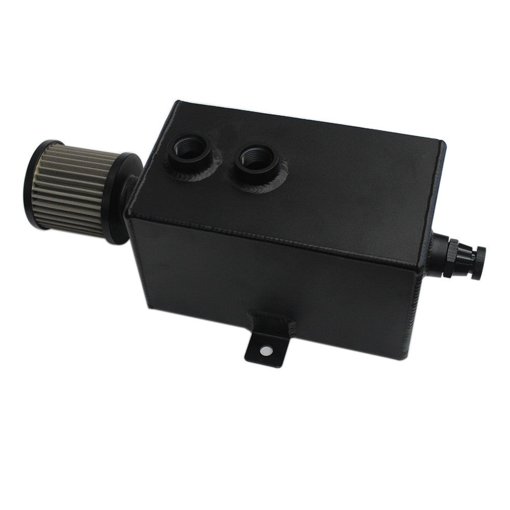 2L Oil Catch Can Reservoir Tank With Breather Filter Aluminum