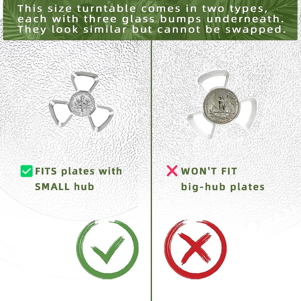 315mm Microwave Plate Oven Turntable Parts Food Heating Glass Tray