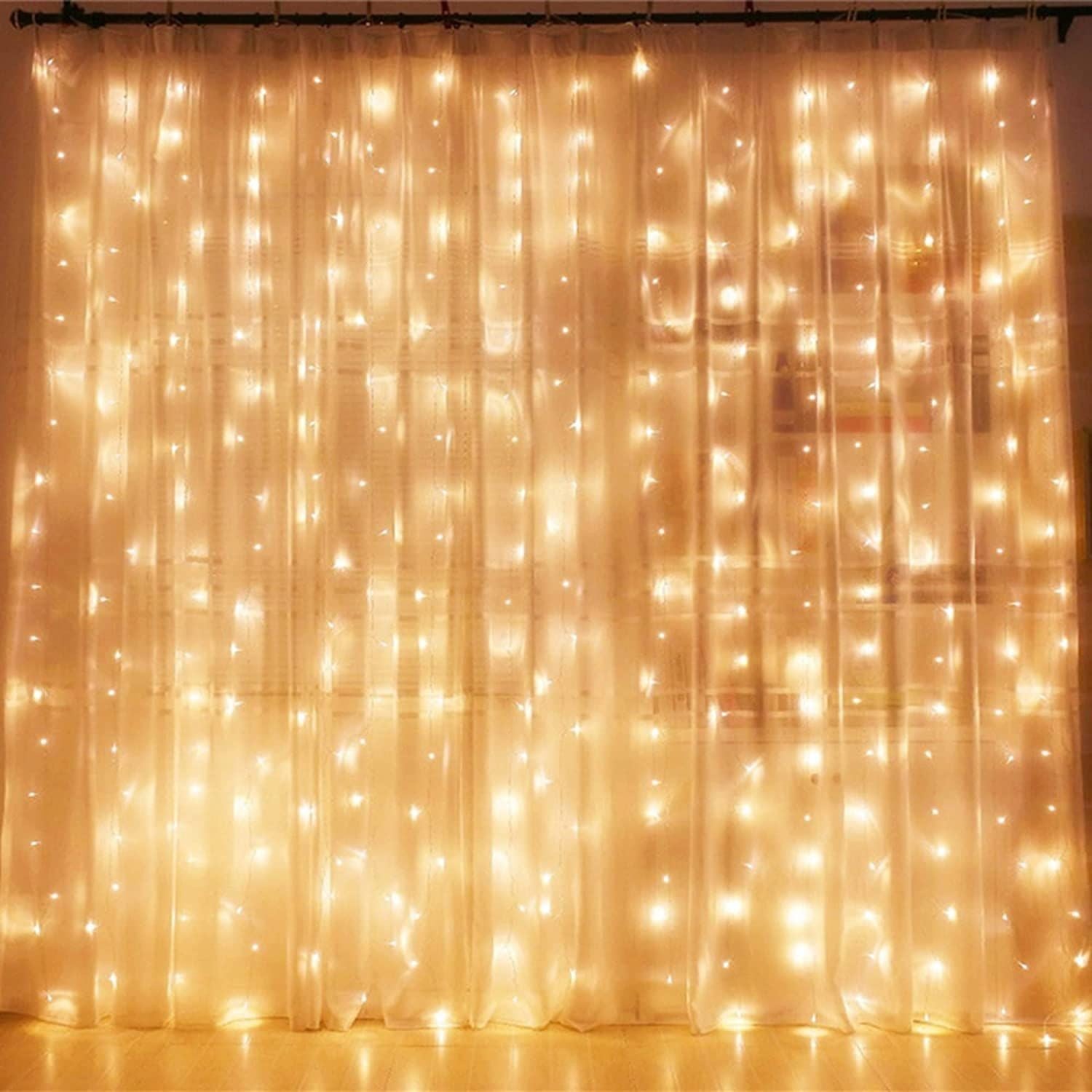 6X3M 600 Led Curtain Fairy String Lights Wedding Outdoor Christmas Garden Party
