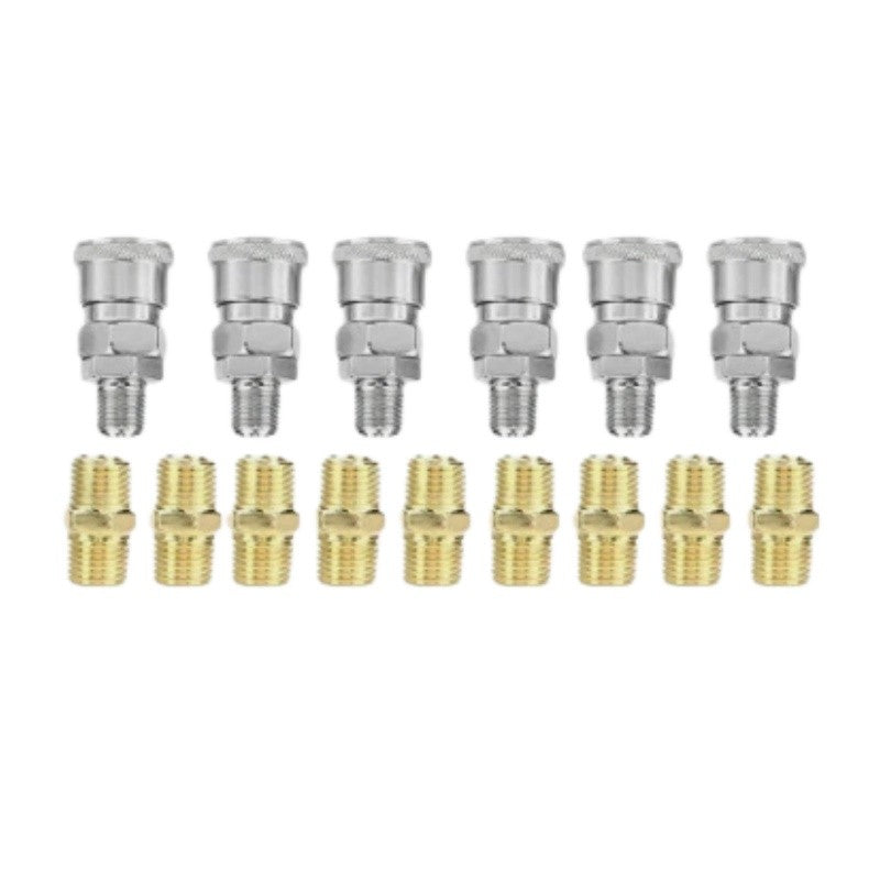 45x Air Hose Fittings Nitto Type Male Female Barb Coupler Compressor Tools Kit