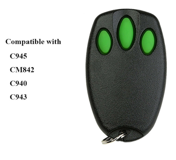 Merlin+ compatible replacement C945 CM842 C940 C943 Garage Door Remote Control