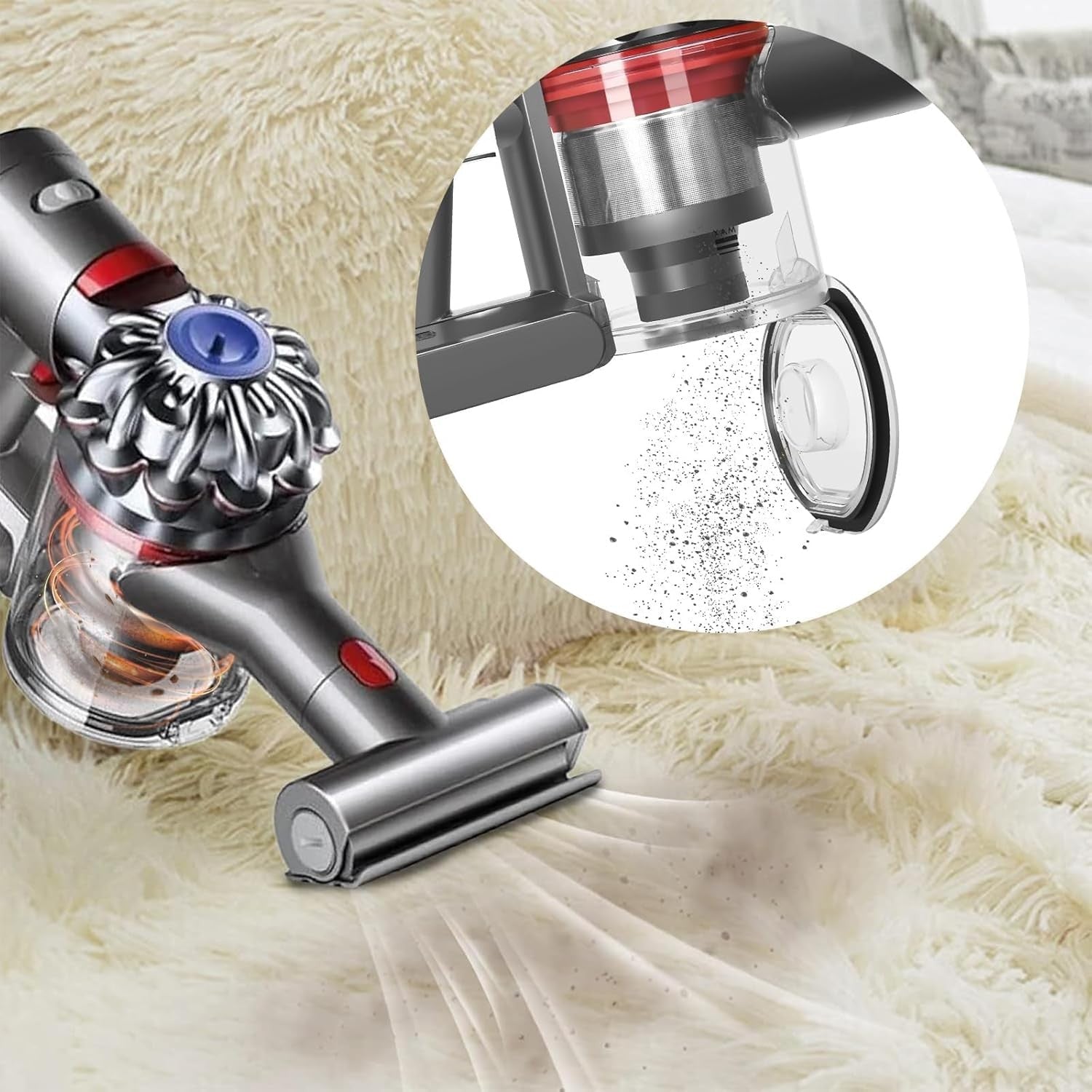 Replacement Dust Bin for Dyson V7 V8