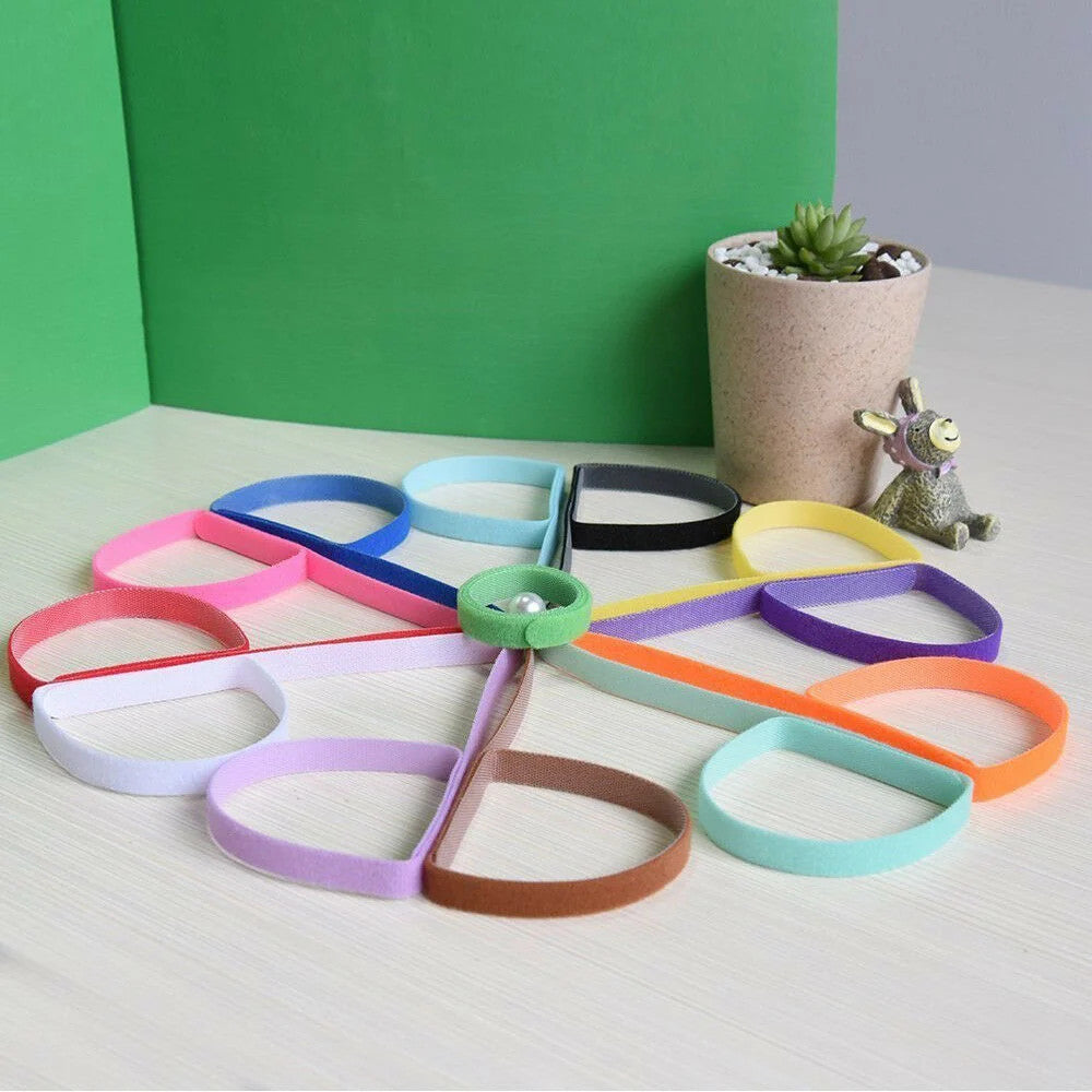 12 Colours Whelping ID Collar Bands Pet Puppy Kitten Identification Collar Tags