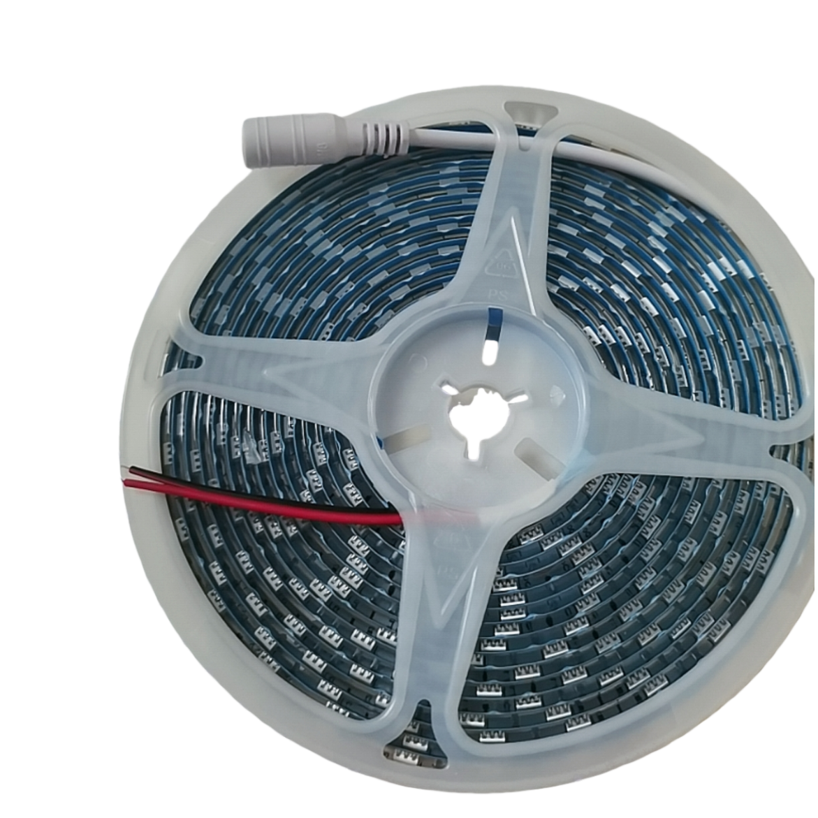 5M 300 LEDs 5050 Waterproof LED Strip Light, Warm White, with DC Connector