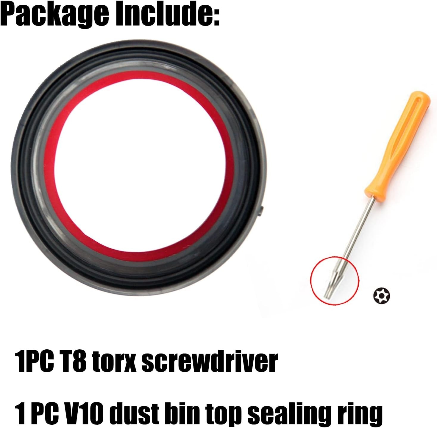 Top Fixed Sealing Ring Replacement for Dyson V10 SV12 Vacuum Dust Bin Cup New