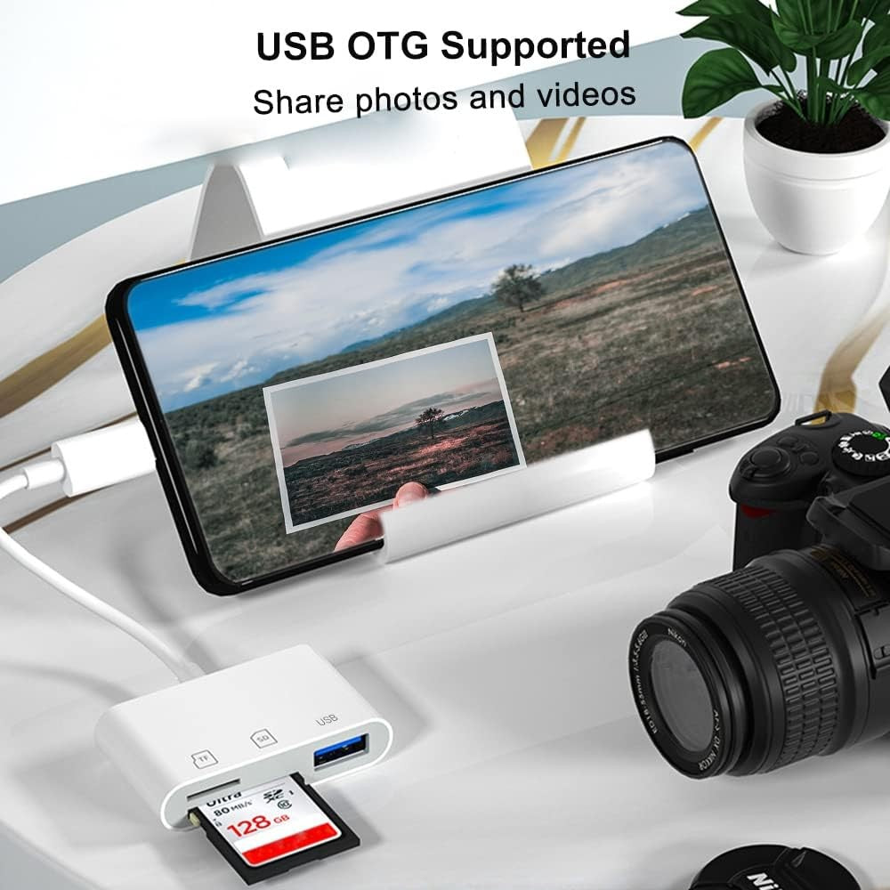 USB C SD/TF Card Reader Type C