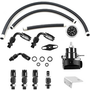 Universal Adjustable EFI Fuel Pressure Regulator Kit Fuel Line Hose Fitting