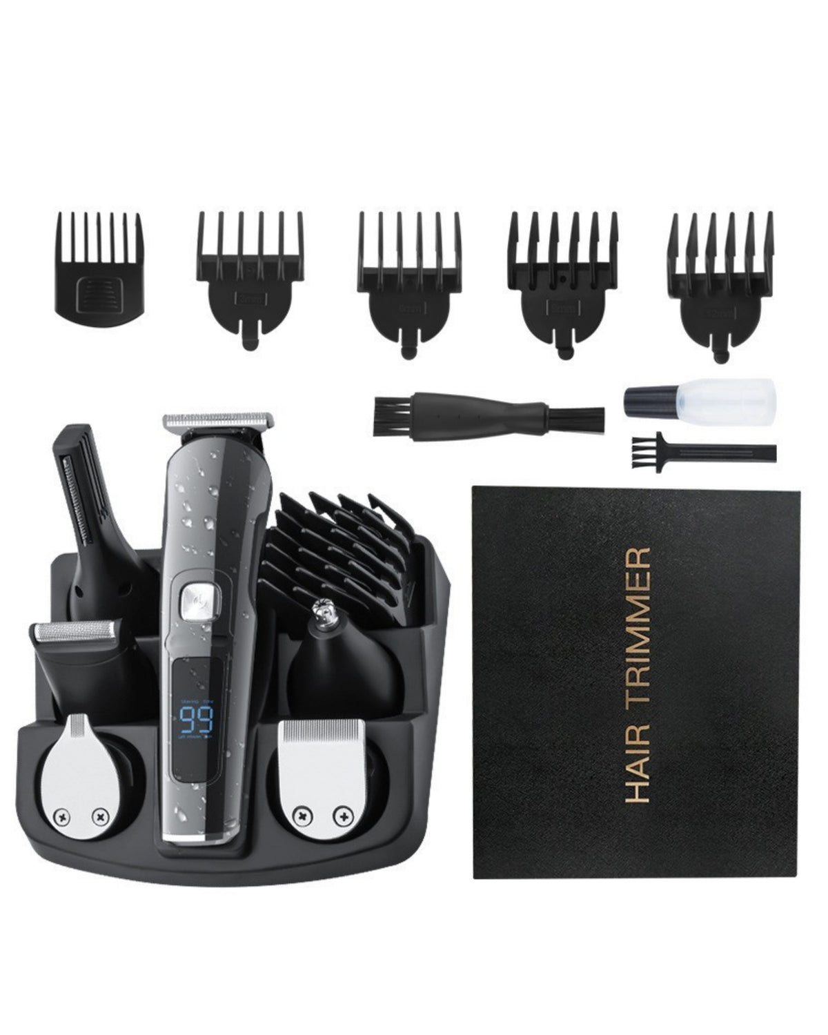 Men Grooming Kit USB Hair Trimmer Clippers Nose Trimmer Body Groomer Beard Shaver