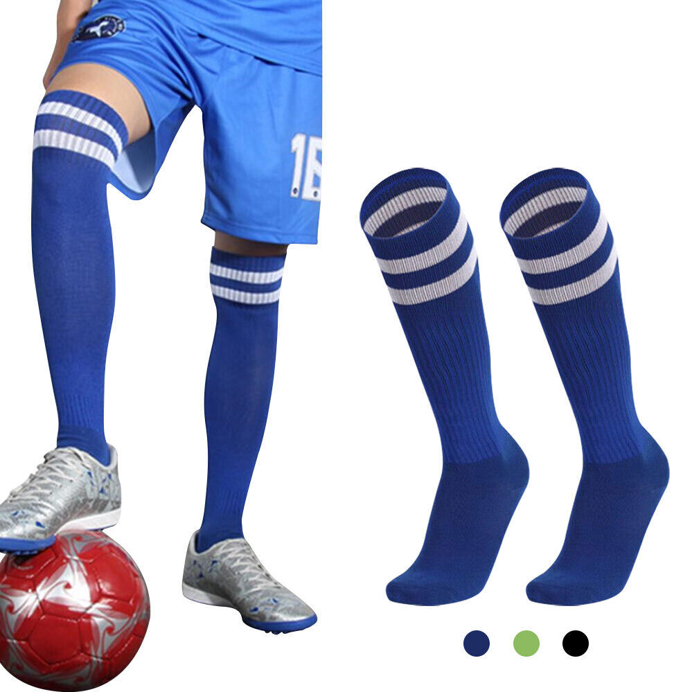 Kids Adult High Knee Soccer Football Socks