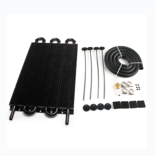 6 Pass Tube and Fin Transmission Cooler Universal 5/16" Oil Cooler Kit