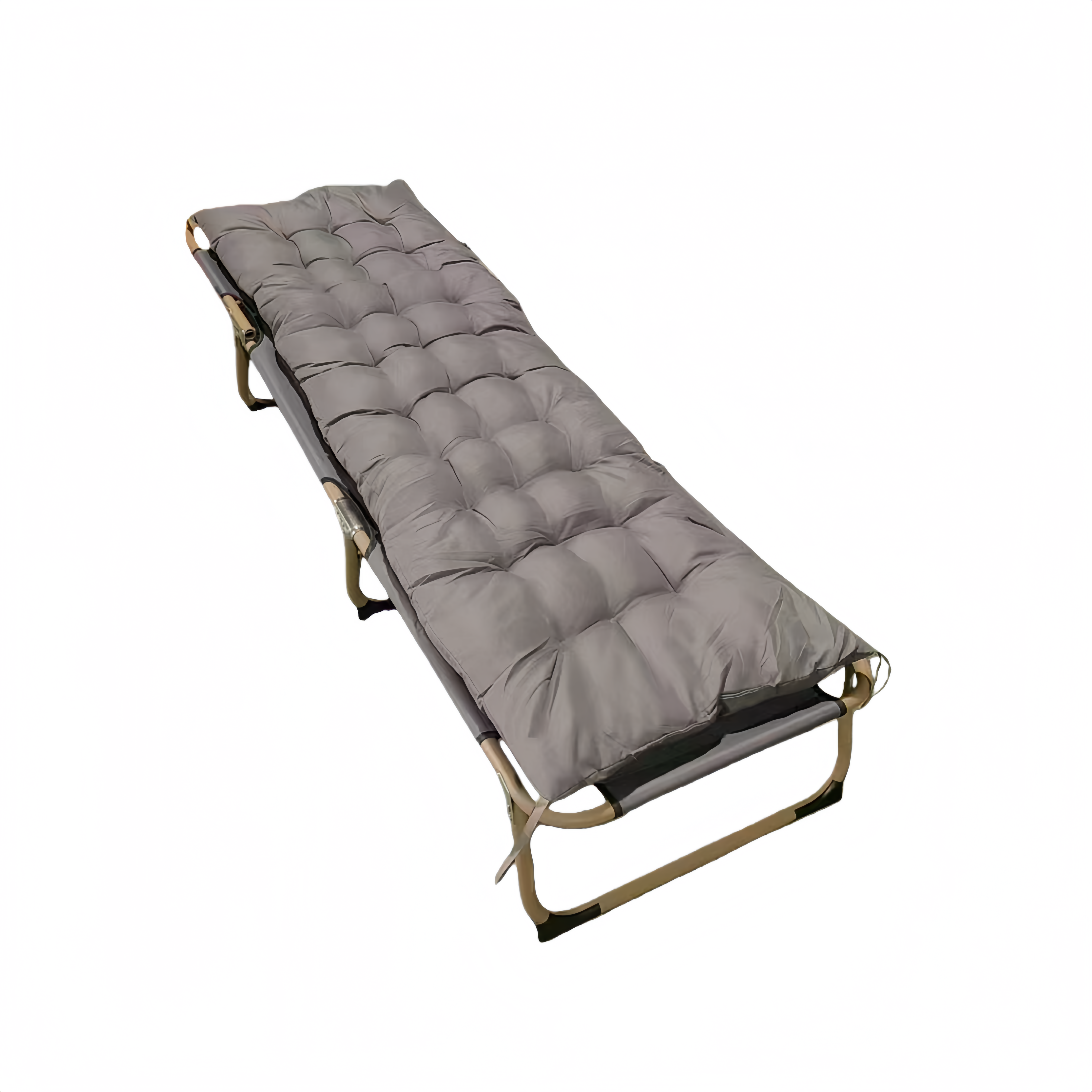 Adjustable Portable Folding Bed with Mattress and Headrest