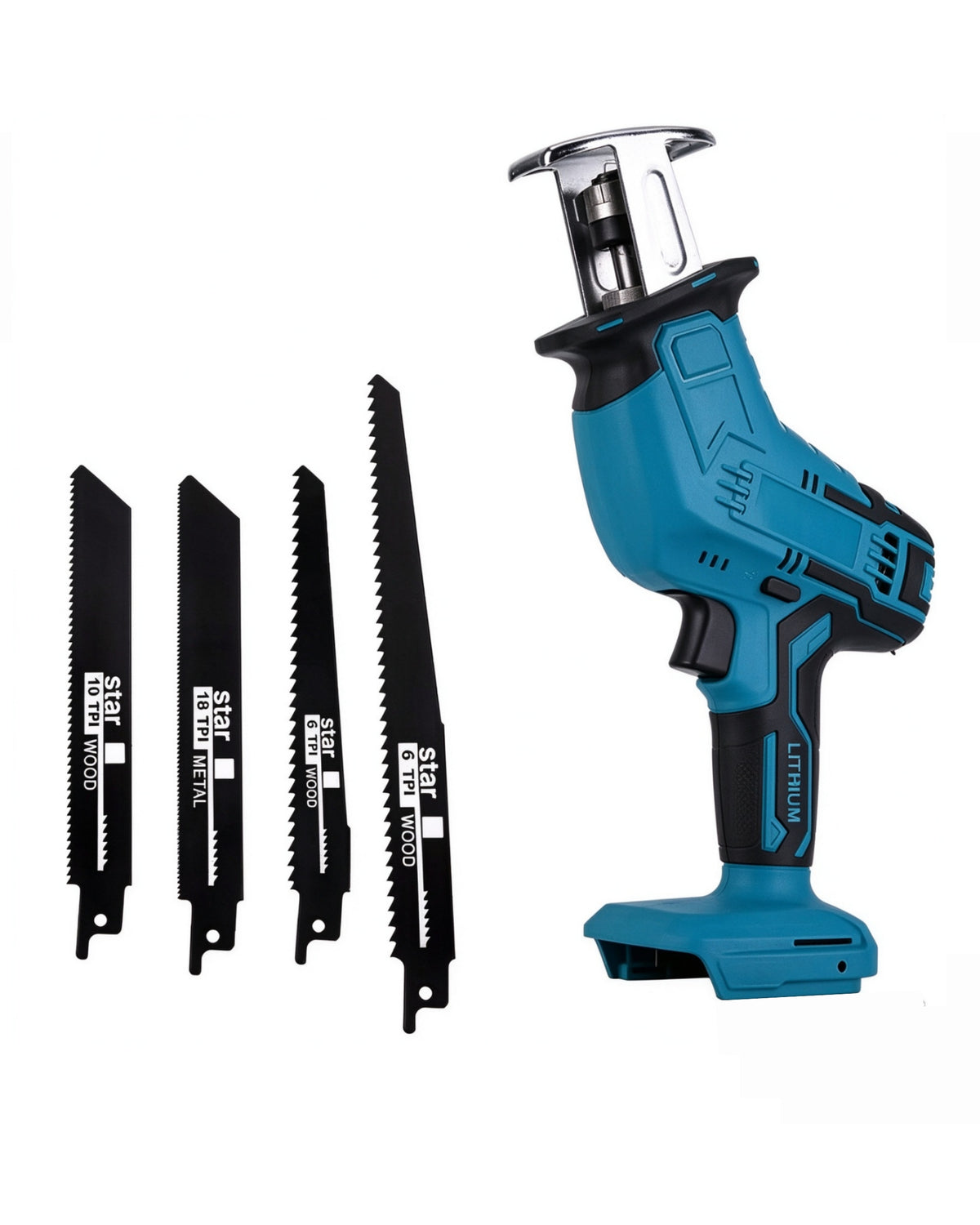 (No Battery) Cordless Electric Reciprocating Saw Sabre Saw Fits 18V Makita Battery