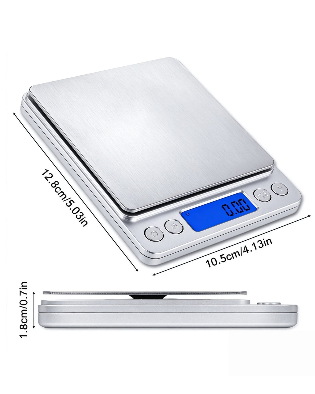 Small Kitchen Scale, 500g/ 0.01g Small Gram Weight Scale Weight Grams and Oz