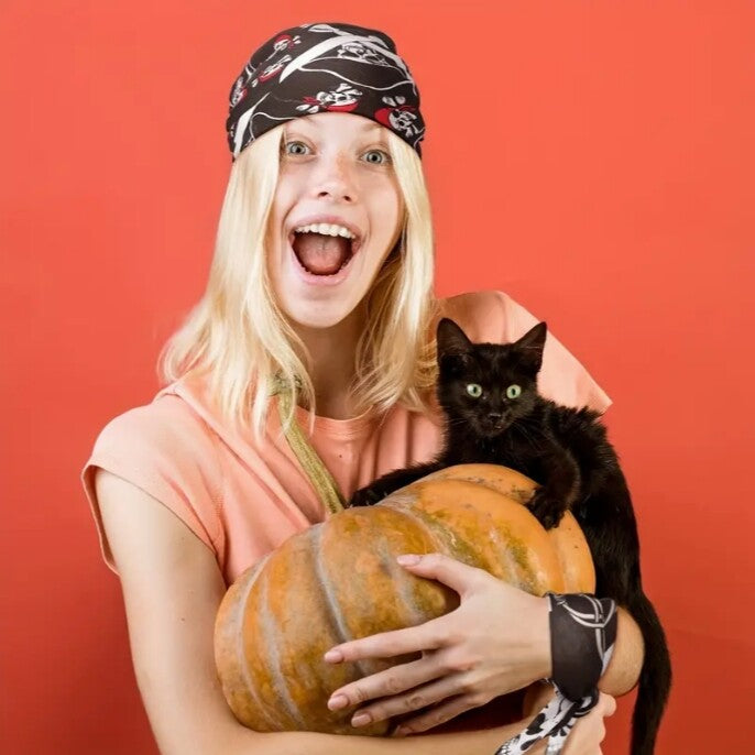 Random 10PCS Cotton Bandana Paisley Skull Scarf Head Face Neck Mask Wrap Shield Fishing