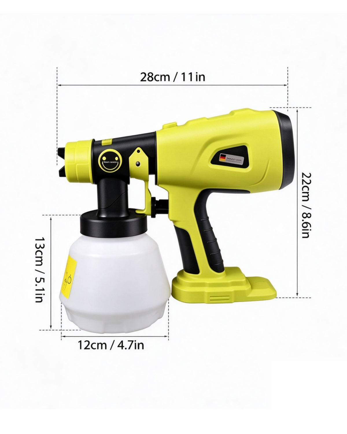 (No Battery) Cordless High Pressure Airless Spray Gun Paint Sprayer For Ryobi 18V battery