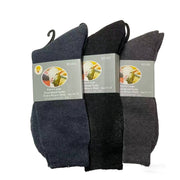 Mens Merino Wool Blend Thermal Socks 7-14 Business Black Grey Navy
