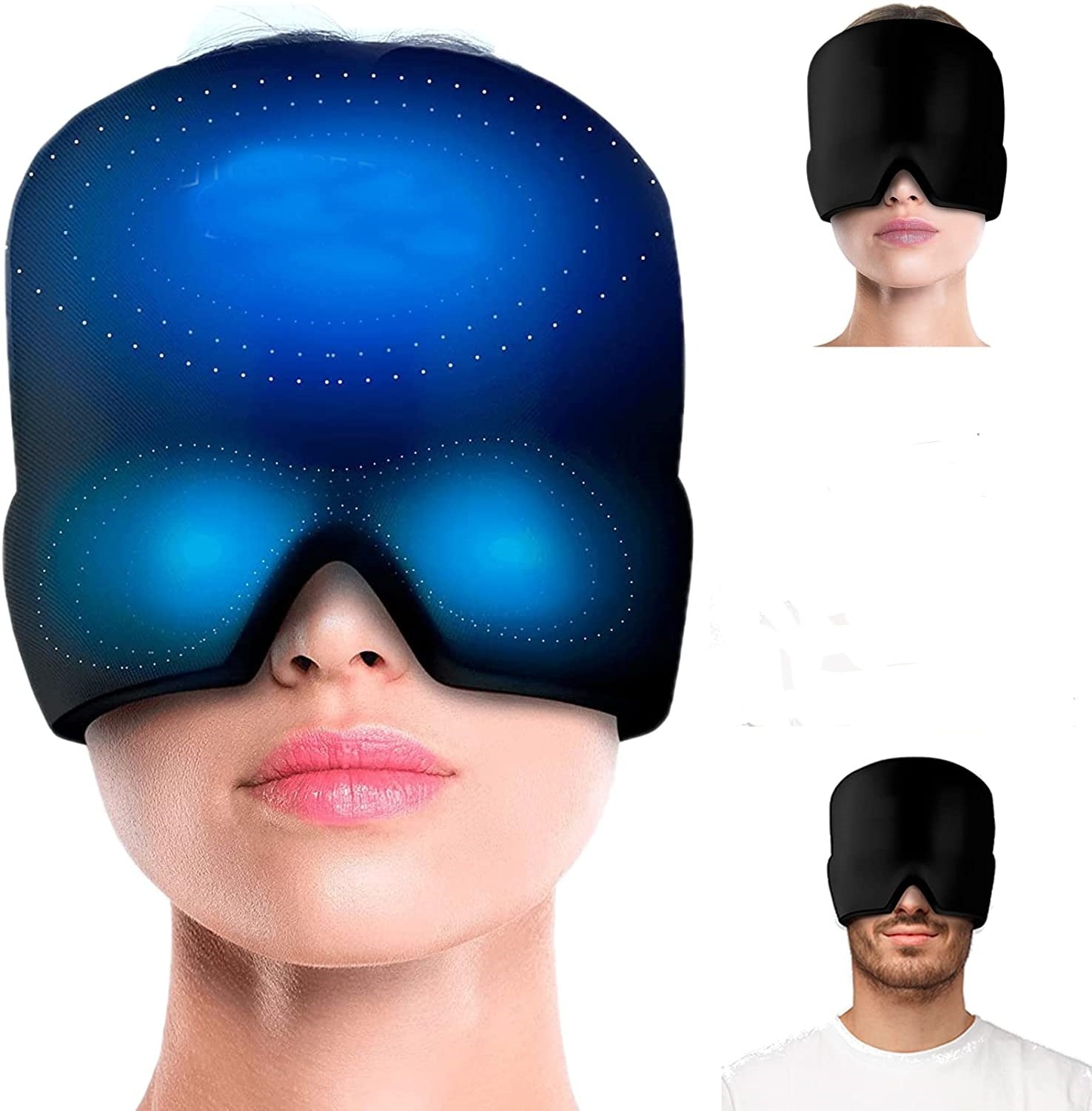 180° Reusable Cooling Cap Gel Ice Cap Cooling Head Wrap