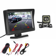 4.3" HD TFT LCD Monitor Car Reverse Camera Kit Rear View Backup IR Night Vision