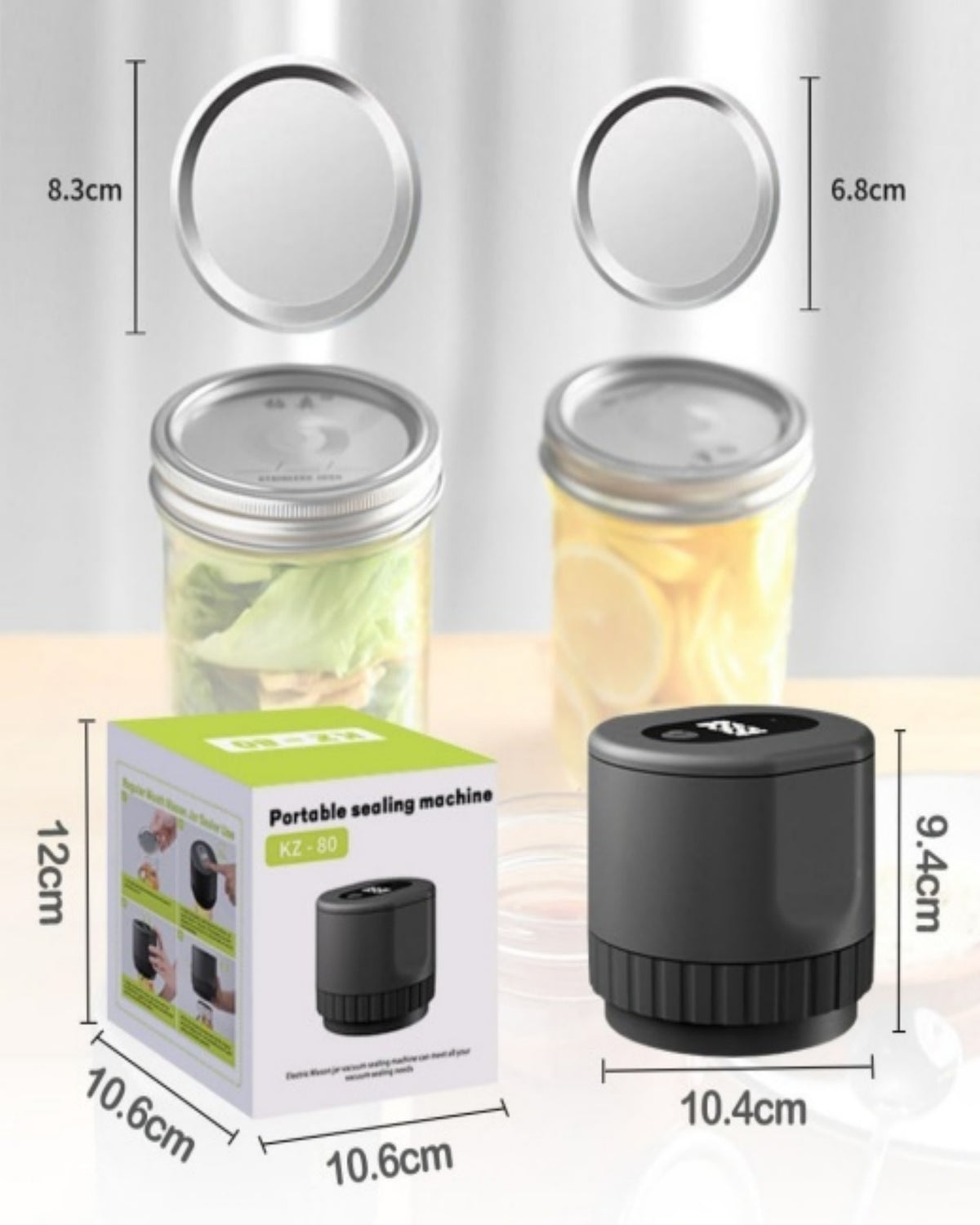 Electric Mason Jar Vacuum Sealer for Food Storage