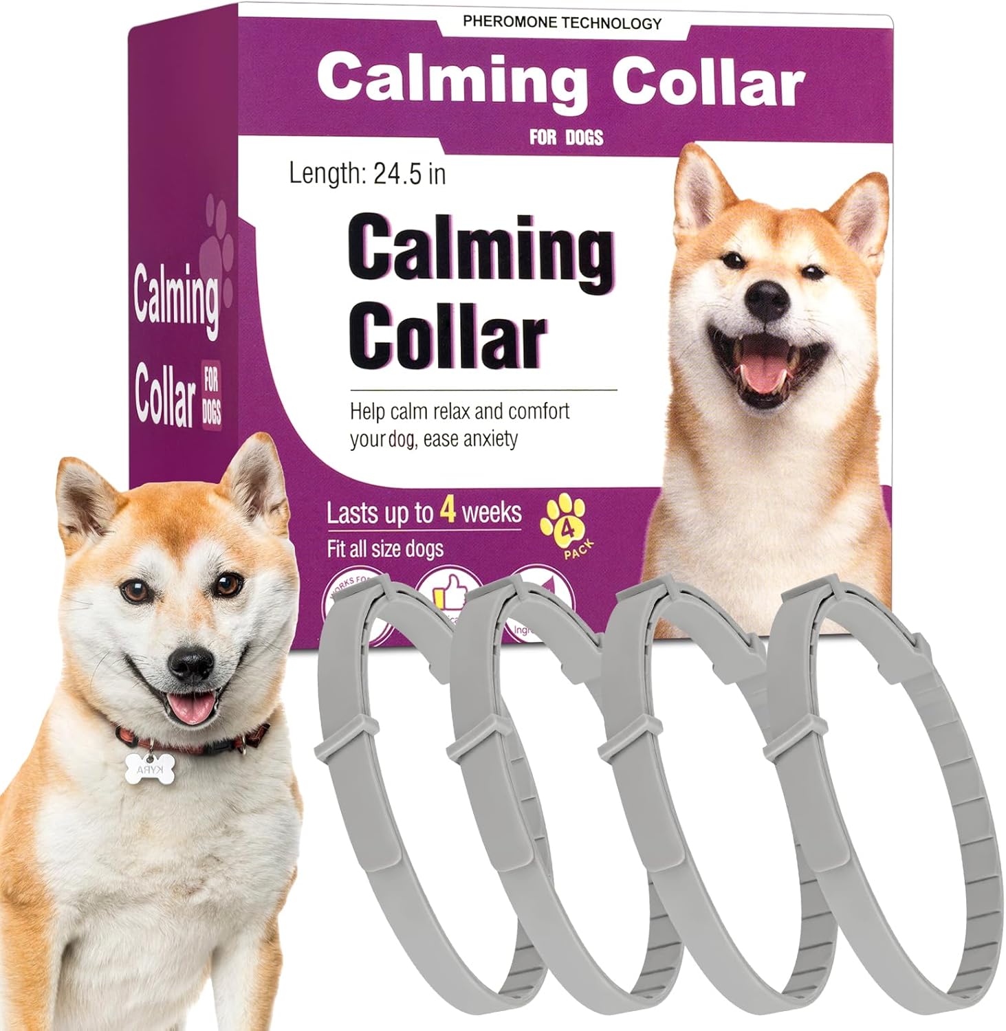 4PCS Dog Calming Collars