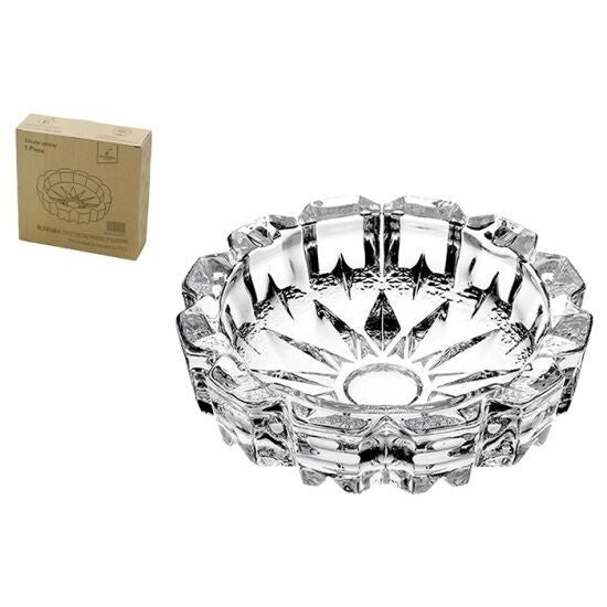 Clear Glass Ashtray Heavy Ash Tray