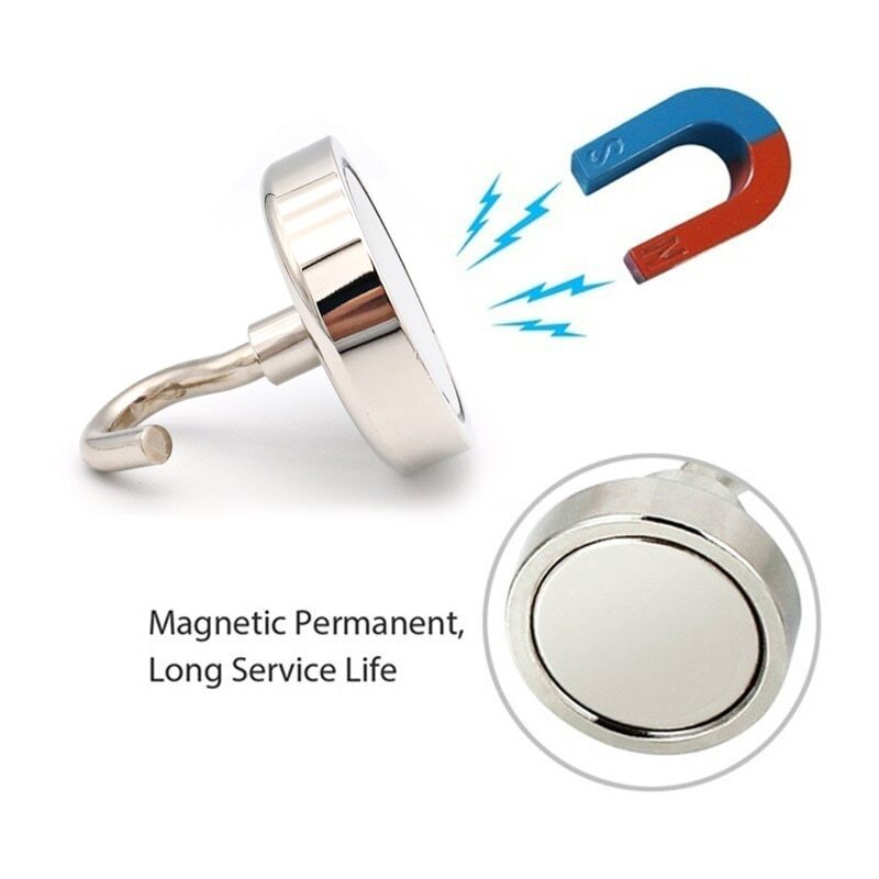 6x  32mm Magnetic Hooks Strong Refrigerator Kitchen Hanger Holder Rare Earth Magnet