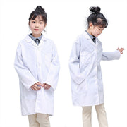 Kids White Lab Coat Doctors Scientist Children Fancy Dress Costume Girls Boys