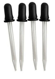 4pcs Clear Glass Stain Liquid Droppers Pipettes Essential Oil Craft Eye Dropper