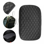 Car Armrest Cover Pad Pu Leather Cushion Mat Center Console Box Pad Protector
