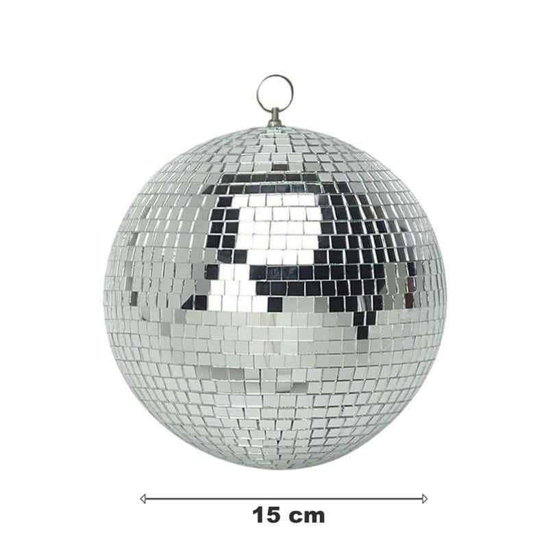 3/5/10/20cm Disco Mirror Ball DJ Light Silver Dance Party Stage Lighting Eve