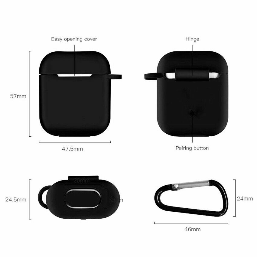 For Apple Airpods 2nd 3rd Pro Headphone Case Silicone Cover Gel Skin