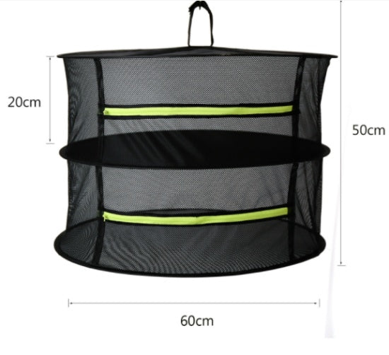 2 Tier Drying NET Large Shelf Hydroponic Hanging Grow Herb Plant Dry Rack