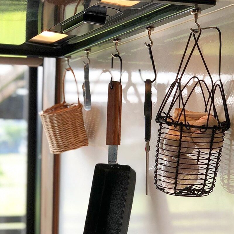 6x  32mm Magnetic Hooks Strong Refrigerator Kitchen Hanger Holder Rare Earth Magnet