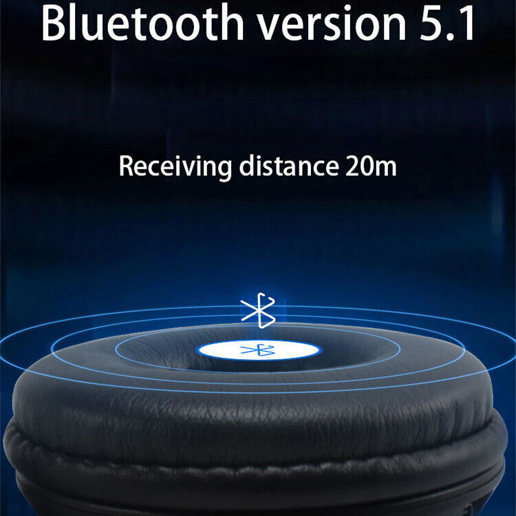Wireless Headphones Bluetooth 5.1 Gaming Sports Earphones Gift Kids Hifi Stereo