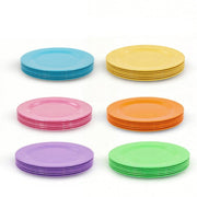 Set of 6, 20/25CM Melamine Plates BPA Free Kids Dinnerware