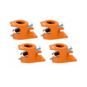 3/4" Gluing Pipe Clamp 4 Pcs Woodworking Vice Tools Wide Surface protect Pads