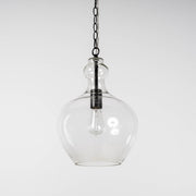 Valentine Glass Pendant Light - Matt Black