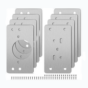 8PCS Cabinet Door Hinge Repair Plate with Screws
