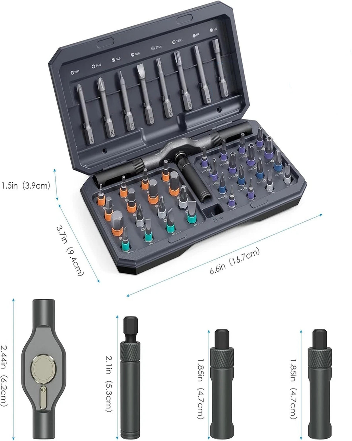 42 in 1 Magnetic Screwdriver Set Multi Bit Magneti DIY Ratchet Screwdriver Set