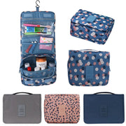 Travel Cosmetic Storage MakeUp Bag Folding Hanging Toiletry Wash Organizer Pouch