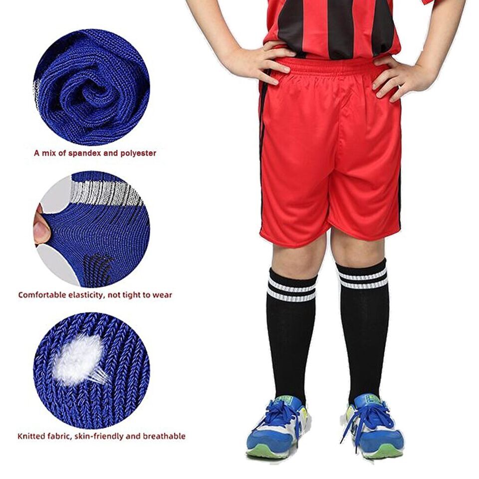 Kids Adult High Knee Soccer Football Socks