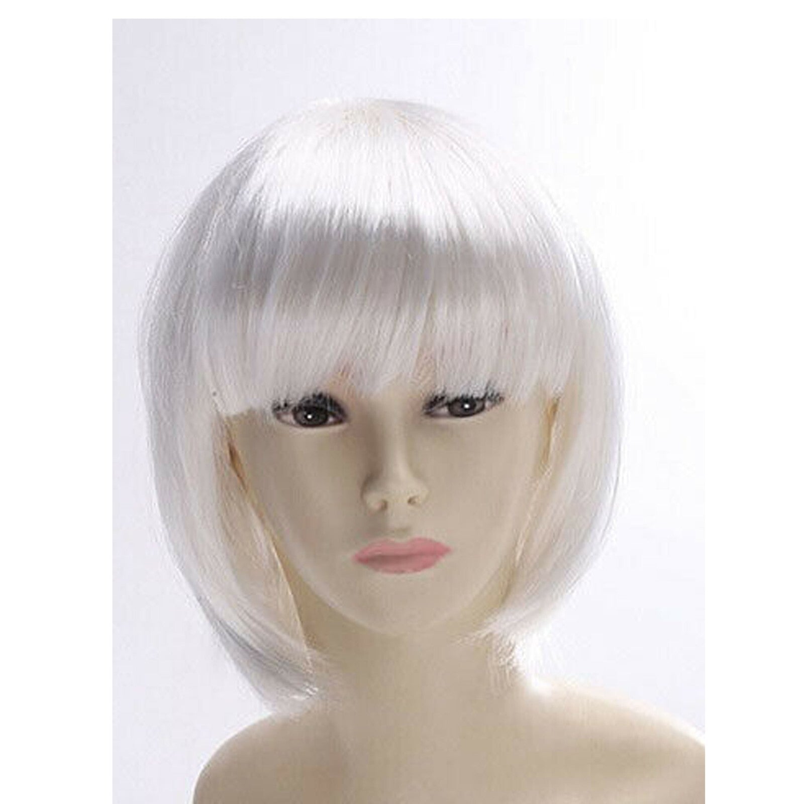 Womens Short Straight BOB Sleek Hair with bang Synthetic Cosplay Wig Wigs Party