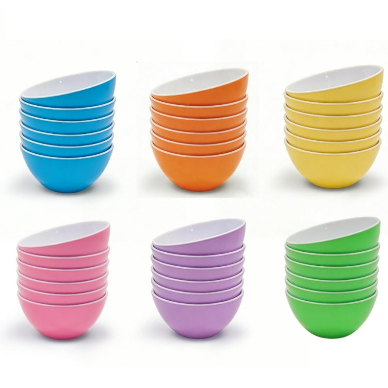 14.5CM Melamine Bowls Set, Melamine Cereal/Soup/Salad Bowls, Set of 6