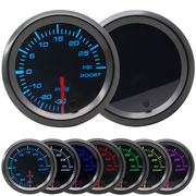 52mm Tinted 7 Turbo Boost Gauge 7 Color LED Display